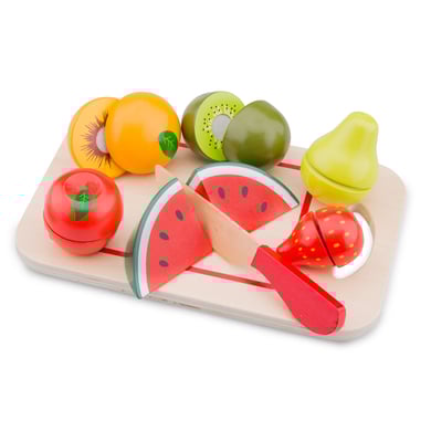 New Classic Toys Schneideset Früchte mit Brettchen 8 Teile bunt von New Classic Toys