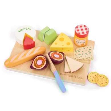 New classic Toys Schneideset Käse mit Brettchen 16 Teile bunt von New Classic Toys