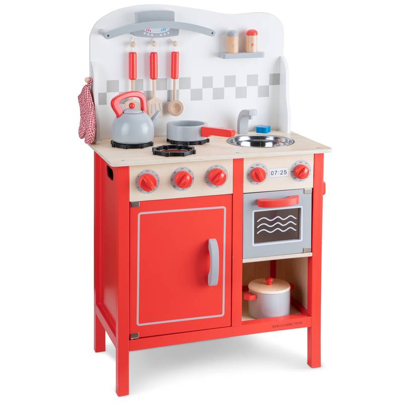 Küchenzeile BON APPETIT DELUXE in rot von New Classic Toys