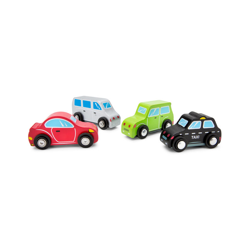 Minifahrzeuge 4er-Set aus Holz von New Classic Toys