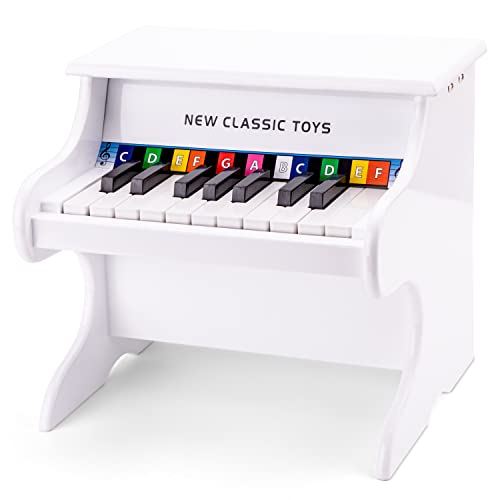 New Classic Toys 10156 Piano White-18 Keys, Weiss, M von New Classic Toys