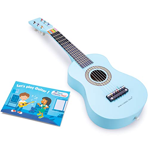 New Classic Toys - 10342 - Musikinstrument - Spielzeug Holzgitarre - Blau von Eitech