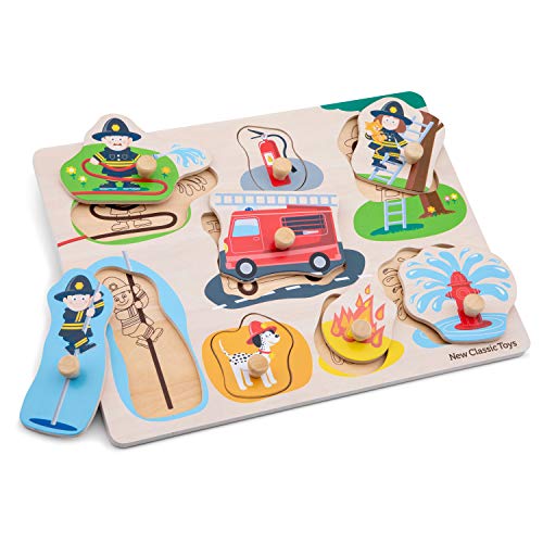 New Classic Toys 10433 Feuerwehr Peg Puzzle-Fire Brigade New Classic Toys 10433 Feuerwehr Peg Puzzle-Fire Brigade von New Classic Toys