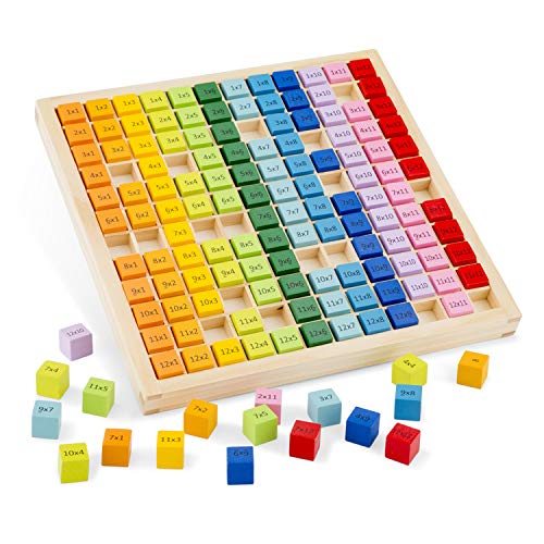 New Classic Toys 10511 Times Table Tray, Multicolore Color von Eitech