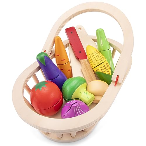 New Classic Toys 10589 Cutting Meal-Vegetable Basket von New Classic Toys