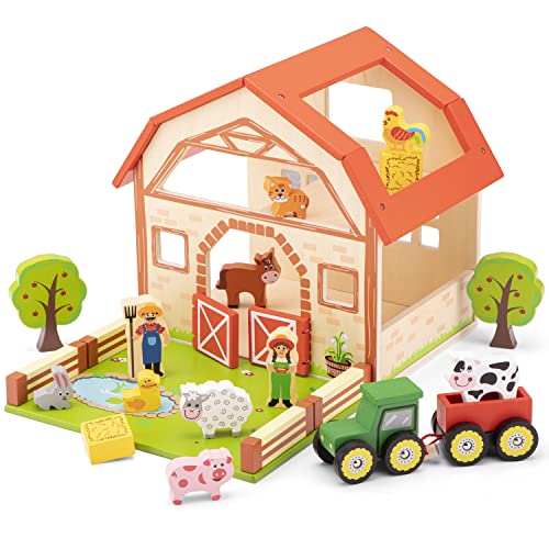 New Classic Toys - 10850 - Bauernhof Spielset - Holz von New Classic Toys
