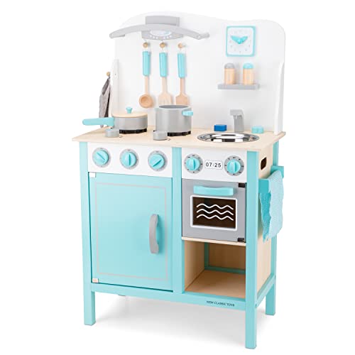 New Classic Toys - 11063 - Kinderrollenspiele - Hölzern Kinderküche - Bon Appétit - De Luxe - Blau - Einschließlich Zubehör New Classic Toys - 11063 - Kinderrollenspiele - Hölzern Kinderküche - Bon Appétit - De Luxe - Blau - Einschließlich Zubehör von Eitech