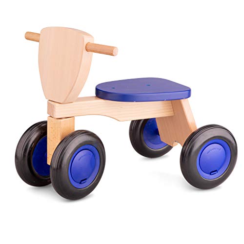 New Classic Toys - 11421 - Spielfahrzeuge - Roter Rutscher Holz-Sitz-Roller von New Classic Toys