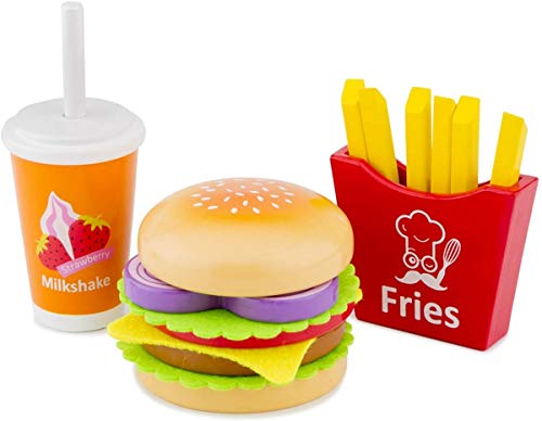 New Classic Toys 10594 Fast Food Set, Multicolore Color, 240 x 95 x 80mm von Eitech