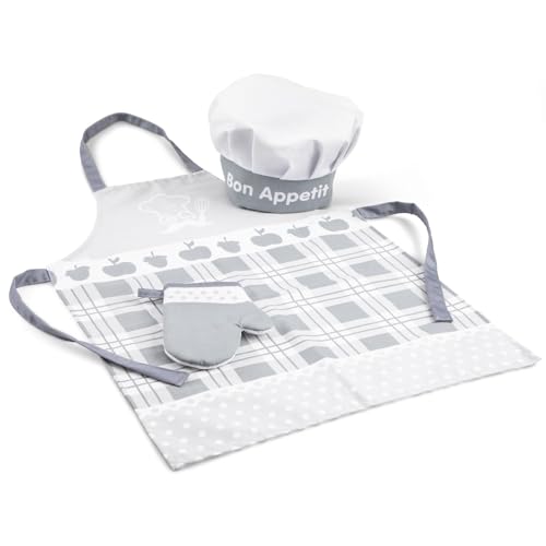 New Classic Toys Eitech GmbH Set Weiß inklusive Schürze, Kochmütze, Ofenhandschuh für Kinder Kochsimulation Pädagogisches Farbwahrnehmungsspielzeug für Kleinkinder im Vorschulalter Jungen Mädchen New Classic Toys Eitech GmbH Set Weiß inklusive Schürze, Kochmütze, Ofenhandschuh für Kinder Kochsimulation Pädagogisches Farbwahrnehmungsspielzeug für Kleinkinder im Vorschulalter Jungen Mädchen von New Classic Toys