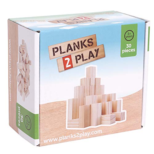 Planks 2 Play - 30 kleine Holzsäulen von New Classic Toys