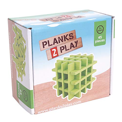 Planks 2 Play - 45 Planken - Grün von New Classic Toys