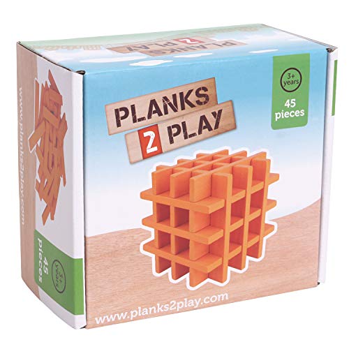 Planks 2 Play - 45 Planken - Orange von New Classic Toys