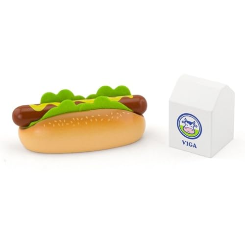Viga Toys - Hotdog mit Milch - Set Viga Toys - Hotdog mit Milch - Set von New Classic Toys
