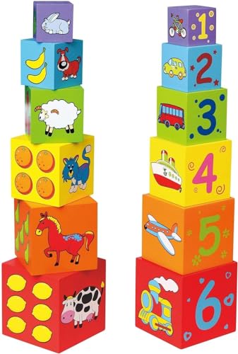 Viga Toys - Steck- und Stapelwürfel Viga Toys - Steck- und Stapelwürfel von Eitech