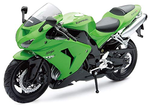 New Ray 42443 A - Kawasaki ZX 10 R / Honda CBR Motorrad, Miniaturfahrzeug, Maßstab 1:12, Grün / Schwarz New Ray 42443 A - Kawasaki ZX 10 R / Honda CBR Motorrad, Miniaturfahrzeug, Maßstab 1:12, Grün / Schwarz von NewRay