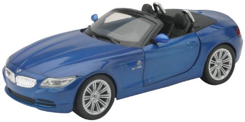 New Ray – 71186 Hat – Fahrzeug Miniatur – BMW Z4 Cabrio – Maßstab 1/24 – Blau von New Ray