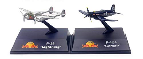 New Ray- Flugzeugset P-38 und F-4U Corsair Lizenzprodukt RedBull im Maßstab 1:180°, 07263 von New Ray