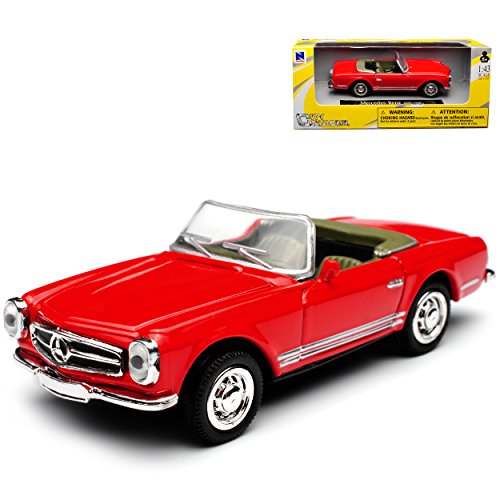 New Ray Mercedes-Benz 280SL Pagode Roadster Rot W113 1963-1971 1/43 Modell Auto von New Ray