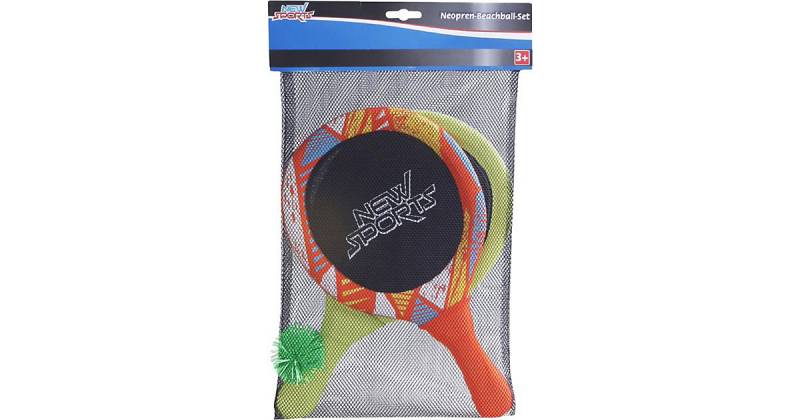 Neopren-Beachball-Set, ca. 22x39 cm bunt von New Sports