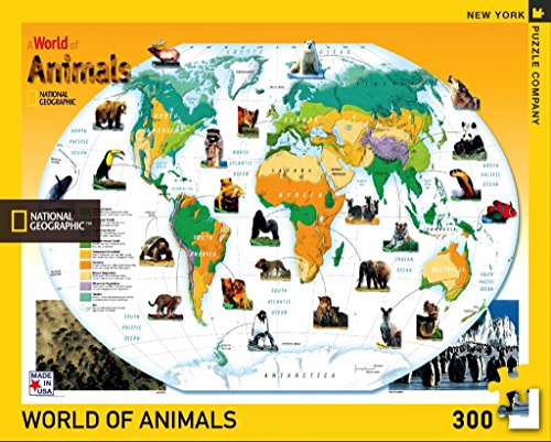 A World of Animals - NYPC National Geographic Collection Puzzle 300 Teile - Sonstiges - 0819844013677 von New York Puzzle Company
