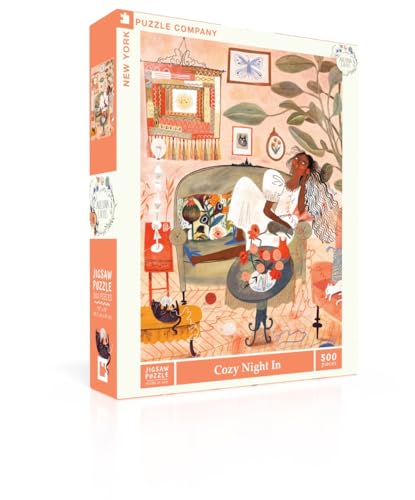 New York Puzzle Company - Adelina Lirius Cozy Night in - 500 Teile Puzzle für Erwachsene von Adelina Lirius von New York Puzzle Company