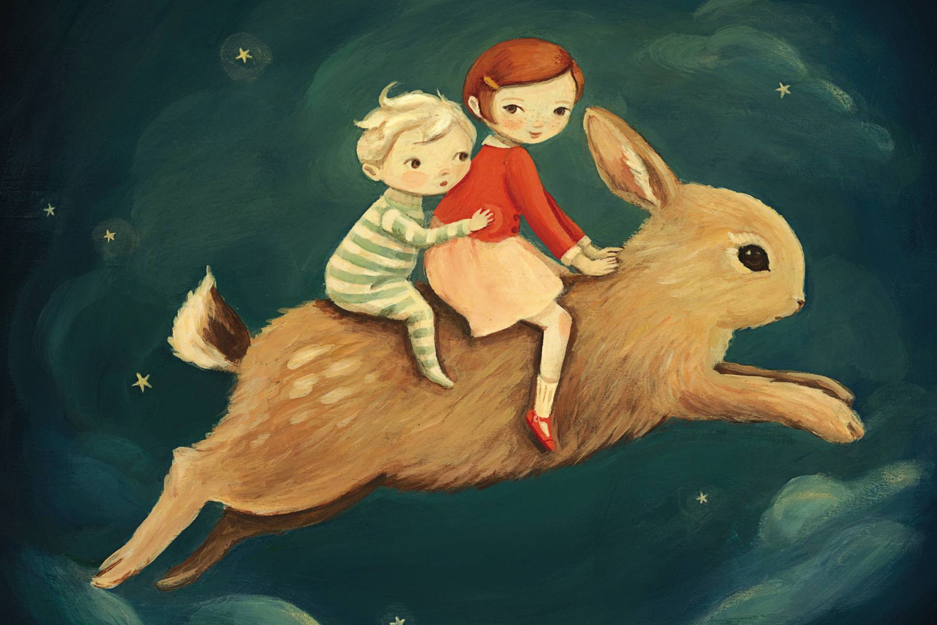 New York Puzzle Company Dream World - Bunny Dreamers 100 Teile Puzzle New-York-Puzzle-EM1712 von New York Puzzle Company