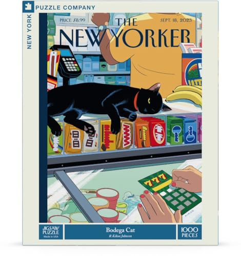 New York Puzzle Company - New Yorker Bodega Cat - 1000 Teile Puzzle für Familienspielabende von R. Kikuo Johnson von New York Puzzle Company