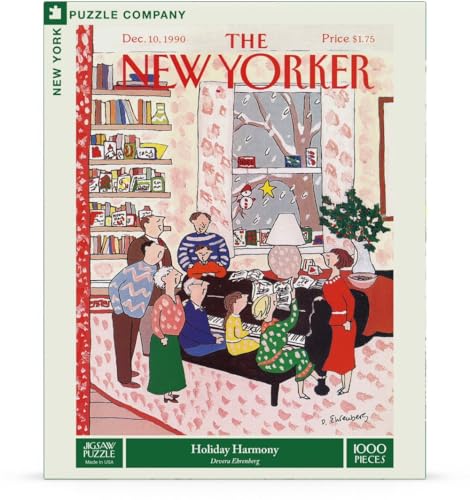 New York Puzzle Company - New Yorker Holiday Harmony – 1000-teiliges Jigsaw Puzzle von New York Puzzle Company