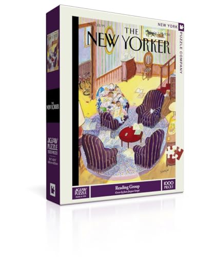 New York Puzzle Company - New Yorker Lesegruppe - 1000 Teile Puzzle für Erwachsene von Jean-Jacques Sempé von New York Puzzle Company