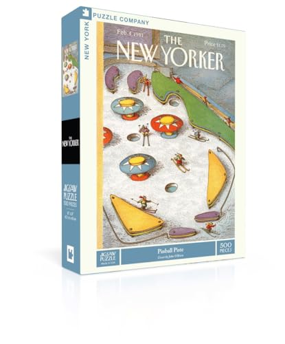 New York Puzzle Company - New Yorker Pinball Piste - 500 Teile Puzzle für Familienspielabende von John O'Brien von New York Puzzle Company