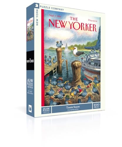 New York Puzzle Company - New Yorker Tourist Season - Puzzle mit 1000 Teilen für Familienspielabende von Peter de Sève New York Puzzle Company - New Yorker Tourist Season - Puzzle mit 1000 Teilen für Familienspielabende von Peter de Sève von New York Puzzle Company