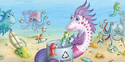 New York Puzzle Company - Pout Pout Fish Pout Ocean Cleanup – 80-teiliges Jigsaw Puzzle von New York Puzzle Company