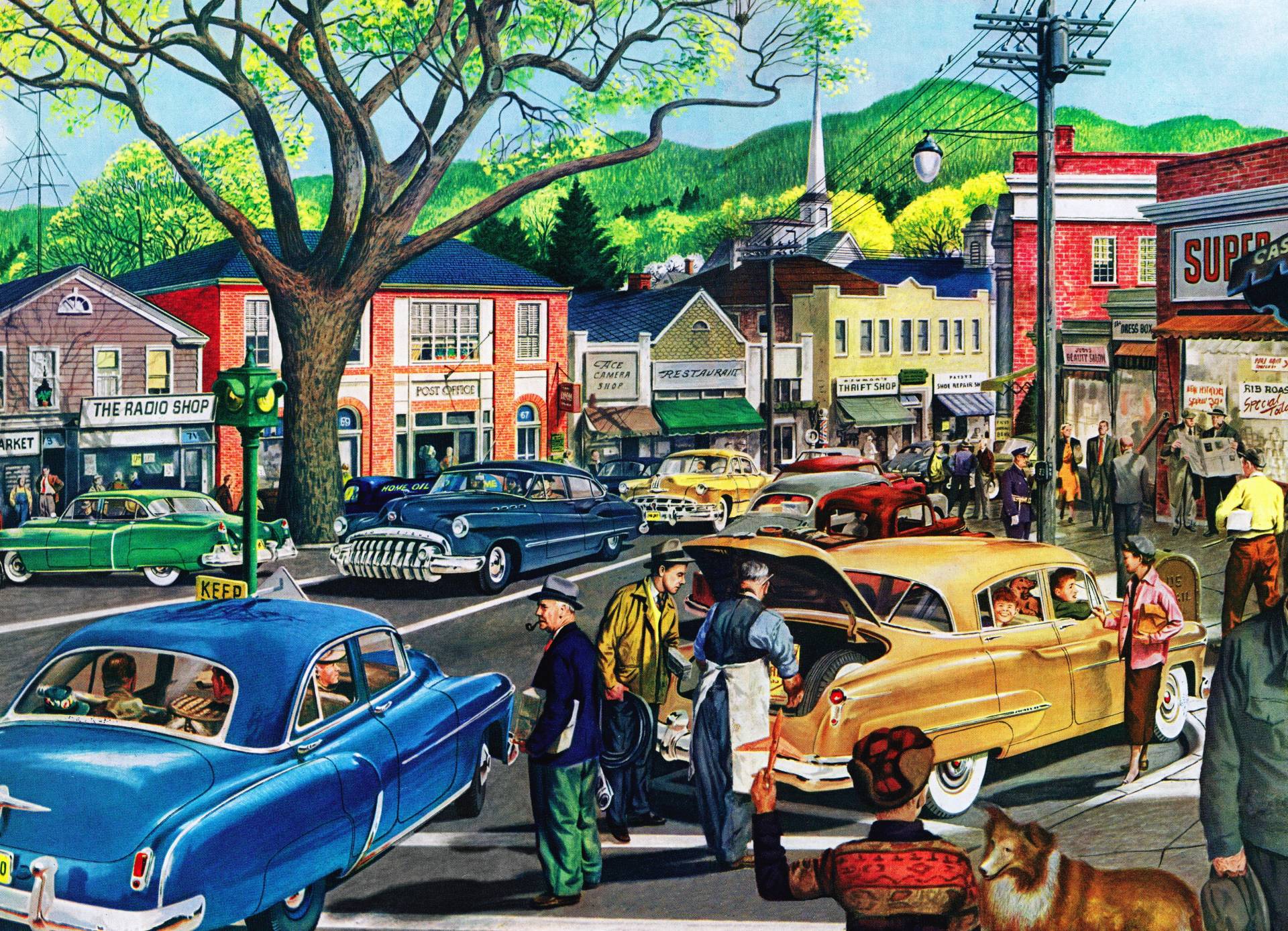 New York Puzzle Company Saturday Afternoon 1000 Teile Puzzle New-York-Puzzle-GM952 von New York Puzzle Company