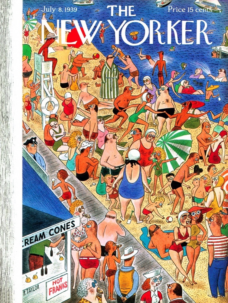 New York Puzzle Company The New Yorker - Beachgoing 1000 Teile Puzzle New-York-Puzzle-NY162 von New York Puzzle Company