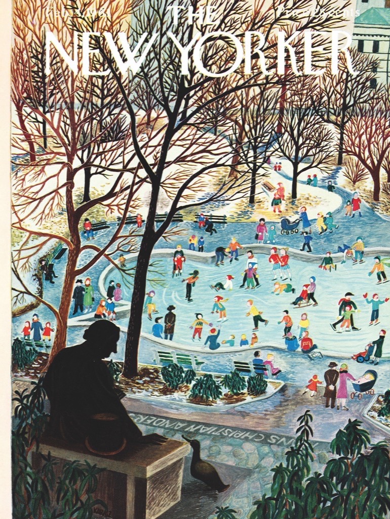 New York Puzzle Company The New Yorker - Skating in the Park 750 Teile Puzzle New-York-Puzzle-NY1717 von New York Puzzle Company