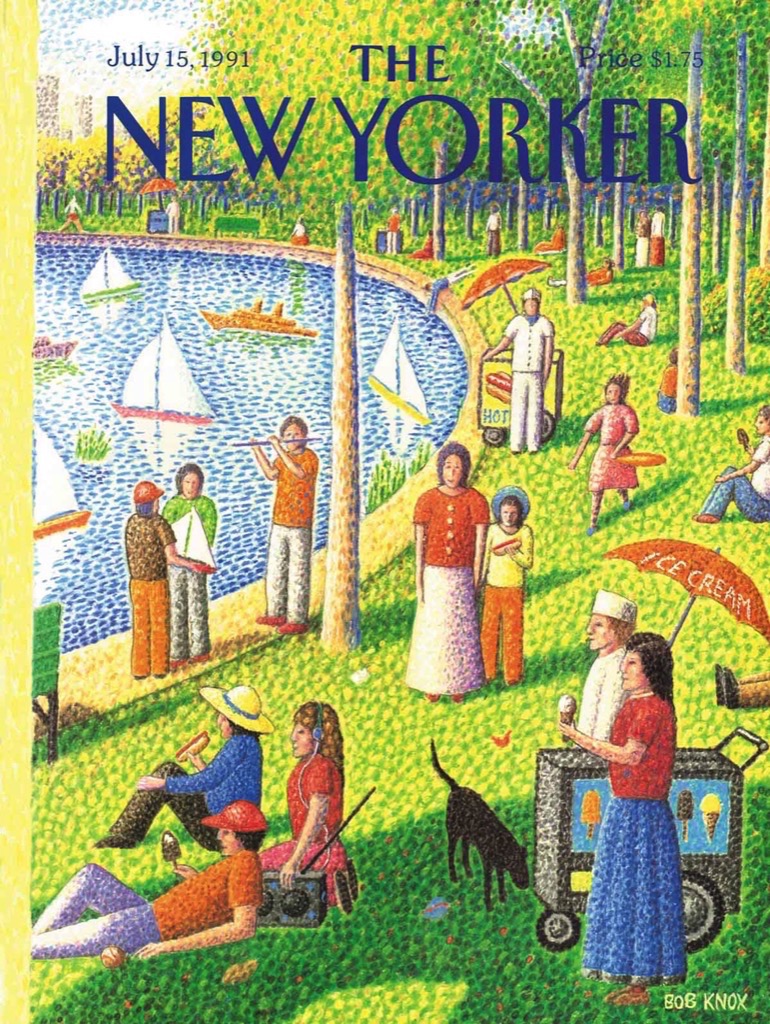 New York Puzzle Company The New Yorker - Sunday Afternoon in Central Park 1000 Teile Puzzle New-York-Puzzle-NY151 von New York Puzzle Company
