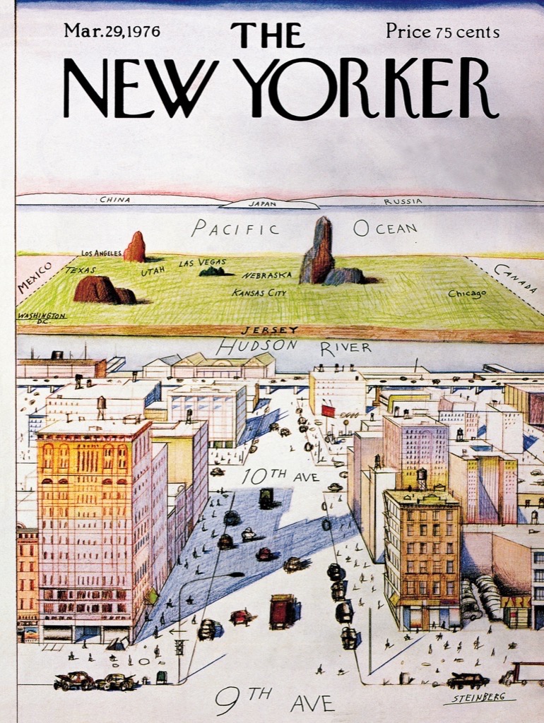 New York Puzzle Company The New Yorker - View of the World 1000 Teile Puzzle New-York-Puzzle-NY1601 von New York Puzzle Company