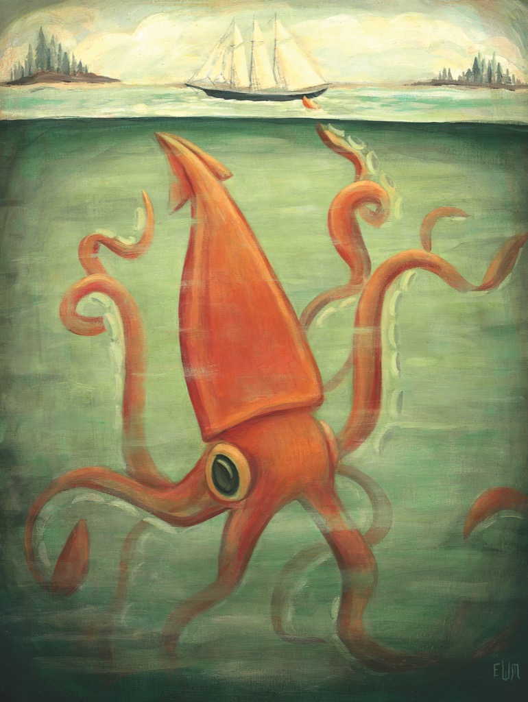 New York Puzzle Company XXL Teile - Kraken Underneath 500 Teile Puzzle New-York-Puzzle-EM1923 von New York Puzzle Company