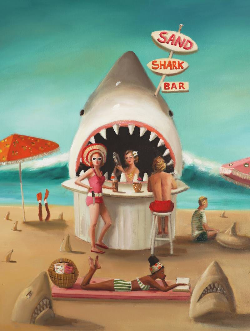 New York Puzzle Company XXL Teile - Sand Shark Bar 500 Teile Puzzle New-York-Puzzle-JH2208 von New York Puzzle Company