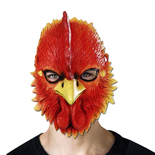 NewL Halloween 3D Huhn Hahn Tier Halbgesichtsmaske Maskerade Party Cosplay Kostüm für Frauen und Männer von NewL