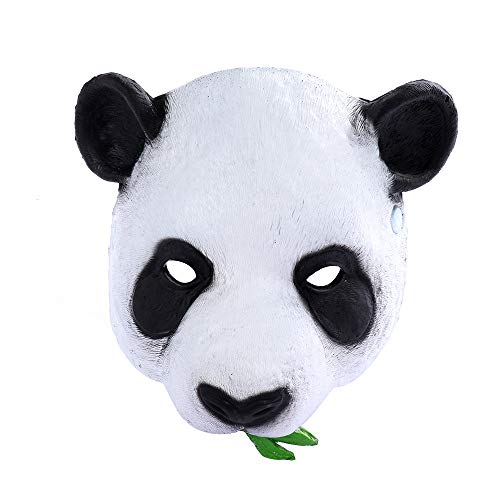 NewL Halloween 3D Panda Tier Halbgesichtsmaske Maskerade Party Cosplay Kostüm für Frauen und Männer von NewL