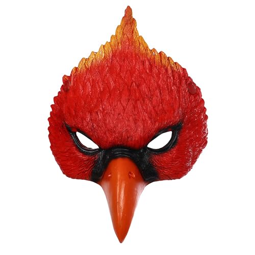 NewL Halloween 3D Tier Halbgesichtsmaske Maskerade Party Cosplay Kostüm für Damen und Herren (Vogel) von NewL