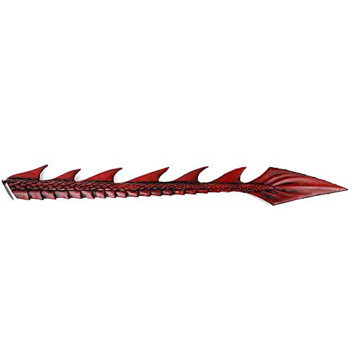 NewL Halloween Cosplay Dämon Drachenschwanz DIY Karneval 2025 Halloween Purim Dekoration für Kinder Jungen und Mädchen Spielzeugkostüm (Rot) von NewL