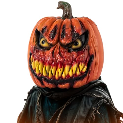 NewL Halloween Gruselige Party Maske Gruselige böse Maske Horror Thema Cosplay Kostüm Requisiten für Halloween Trick-or Treating (Blutbefleckter Kürbis) von NewL