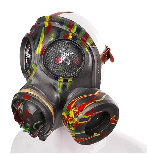 NewL Mehrfarbige Steampunk-Maske, Retro-Gasmaske, Cosplay-Masken, Halloween-Party-Zubehör, Verkleidungsrequisite von NewL