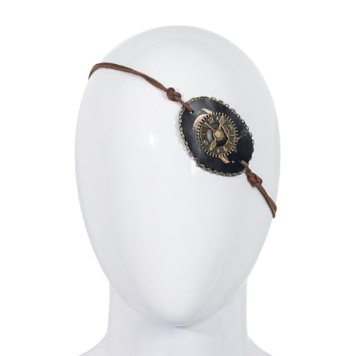 NewL Retro-Uhr, einzelne Augenmaske, PU, Punk, Augenklappe, Maskerade, Augenbinde für Halloween, Ostern, Cosplay, Party, Uhr Augenmaske NewL Retro-Uhr, einzelne Augenmaske, PU, Punk, Augenklappe, Maskerade, Augenbinde für Halloween, Ostern, Cosplay, Party, Uhr Augenmaske von NewL