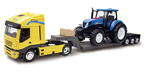 NewRay 1693 - Modell-Traktor "New Holland T7070" 1:24 mit LKW 1:32 von NewRay