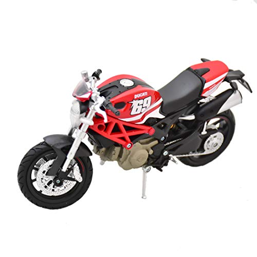 NewRay 57523 Motor Ducati NR.69 Modellmotorrad Monster 796 No. 69" 1:12, Red von NewRay