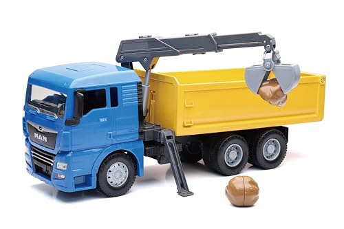 NewRay Man TGX Dump Truck with Crane Maßstab 1:18 von NewRay